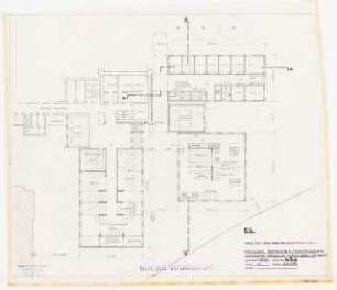 Evangelisches Diakonissenkrankenhaus Bethanien, Berlin-Kreuzberg Umbau. Hauptgebäude: Aufnahme, Kesselhaus, Wäscherei, OP 1:200