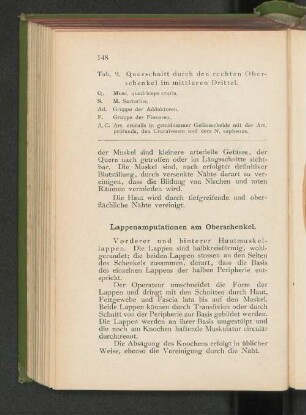Lappenamputation am Oberschenkel.
