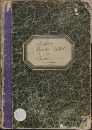 Theaterzettelband 1894/95