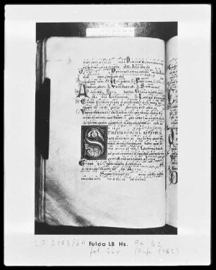 Graduale, Sakramentar und Sequentiar — Initiale S (piritus), darin das Pfingstwunder, Folio 36verso