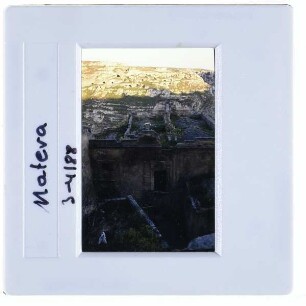 Matera, unbekannte Siedlung : Ruinen