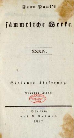 Bd. 34 = Lfg. 7, Bd. 4: Frieden-Predigt an Deutschland