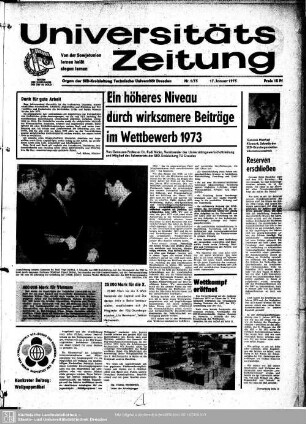 1973: Universitäts-Zeitung