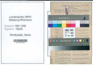Entnazifizierung Maria Wortkoetter , geb. 14.08.1897 (Stadtangestellte)