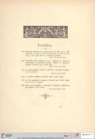 Textiles (Nr. 1506 - 1529)