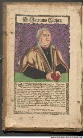 D. Martinus Luther : Doctor Martinus Luther ward geboren, Anno 1483 ...