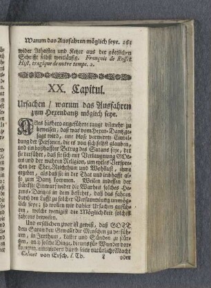 XX. Capitul. Ursachen / warum das Ausfahren zum Hexendantz möglich seye.