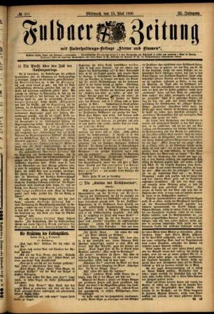 Ausgabe vom Mittwoch, den 15. Mai 1895.