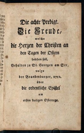 187-204, Die achte Predigt.