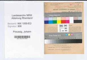 Entnazifizierung Johann Preussig, geb. 01.07.1909 (Polizeibeamter)