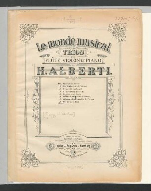 No. 8: Norma : pour flûte, violon et piano