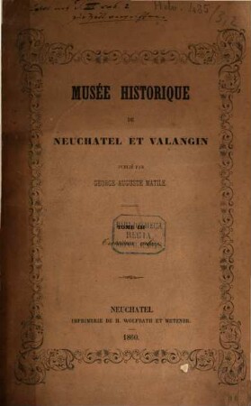 Musée historique de Neuchatel et Valangin, 3,3