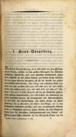 Tirol und Vorarlberg : statistisch, topographisch, mit geschichtlichen Bemerkungen in 2 Theilen, 2,1. Thl. 2, Tirol und Vorarlberg, topographisch ; Bd. 1