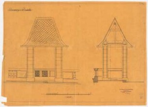 Brommybrücke, Berlin: Brückenhaus: Ansichten 1:25