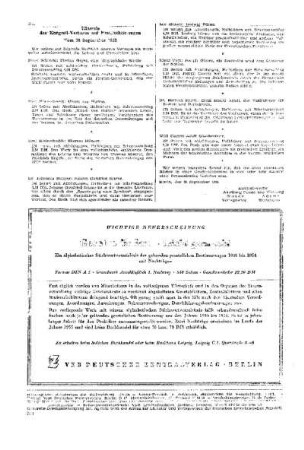 Hinweis des Kongreß-Verlages auf Neuerscheinungen : E 33 vom 30. September 1955 ; [Entscheidungen, Stellungnahmen und Hinweise]