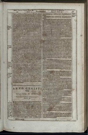Anno Christi 1539. Pauli Papae III. Anno V. Caroli V. Rom. Imperatoris Anno 19