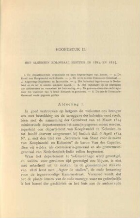Hoofdstuk II. Het algemeen koloniaal bestuur in 1814 en 1815