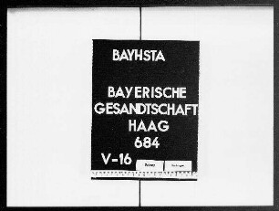 Briefe an die bayerische Gesandtschaft von Max von Preysing