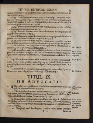 Titul. IX. De Advocatis.