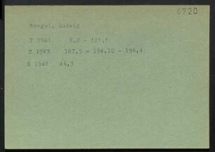 Wengel, Ludwig