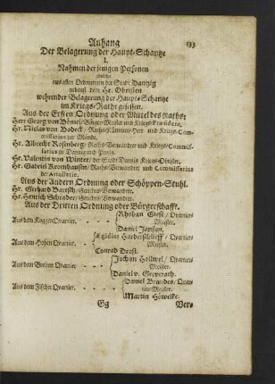Anhang Der Belagerung der Haupt-Schantze