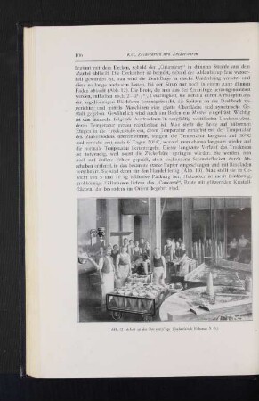 Abb. 12 Arbeit an der Brotzentrifuge (Zuckerfabrik Hohenau N.-Ö.)