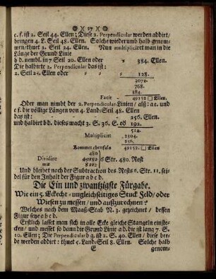 Die Ein und zwantzigste Fürgabe. - Die Dreysigste Fürgabe.