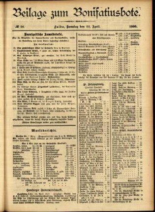 Zweite Ausgabe vom Sonntag, den 22. April 1900.