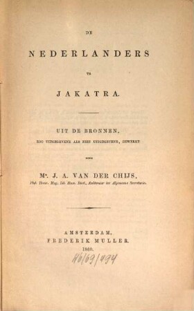 De Nederlanders te Jakatra