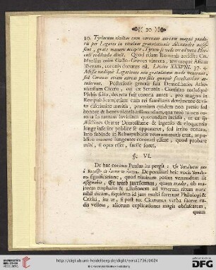 § VI. Vox […] paucis tantum illustratur. Quid Paulus per Coronam hanc intellexerit, ostenditur […]