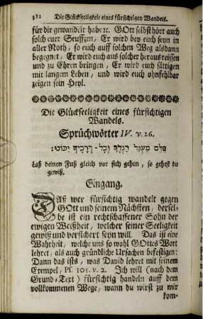 Die Glückseeligkeit eines fürsichtigen Wandels