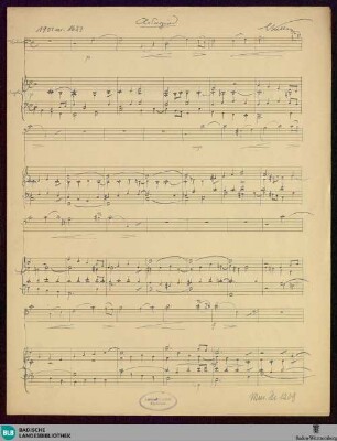 Adagio - Mus. Hs. 1209 : vlc, org; C