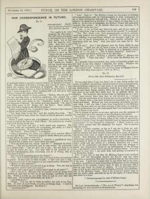War correspondence in futuro
