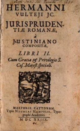 Iurisprudentiae Romanae a Iustiniano compositae libri II