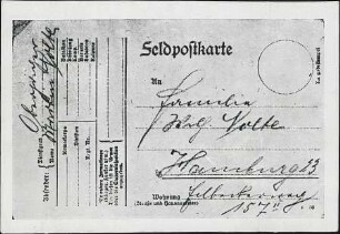 [Martin Volte an Wilh. Volte in Hamburg]