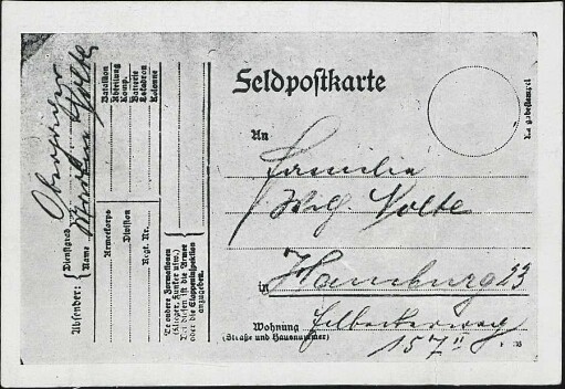 [Martin Volte an Wilh. Volte in Hamburg]