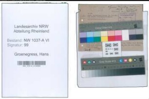 Entnazifizierung Hans Groenegress , geb. 00.00.0000 ()
