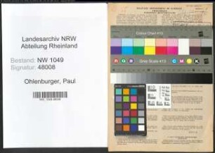 Entnazifizierung Paul Ohlenburger , geb. 12.10.1886 (Prokurist)