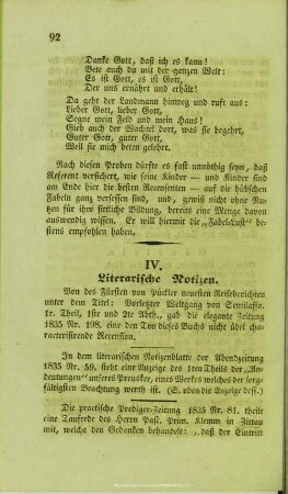 Literarische Notizen