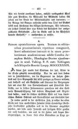 465-472 "Patrum apostolicorum opera" von Hefele