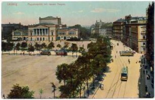 Leipzig : Augustusplatz mit neuem Theater