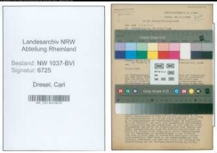 Entnazifizierung Carl Dresel , geb. 29.04.1891 ()