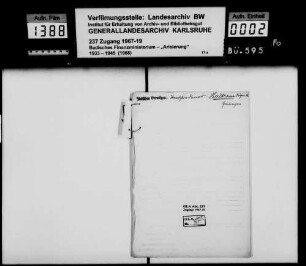 Heillmann, Dr. Sigmund, Gailingen -Fragment-