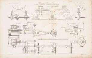 Amerikanische Lokomotiven: Details (aus: Atlas zur Zeitschrift für Bauwesen, hrsg. v. G. Erbkam, Jg. 12, 1862)