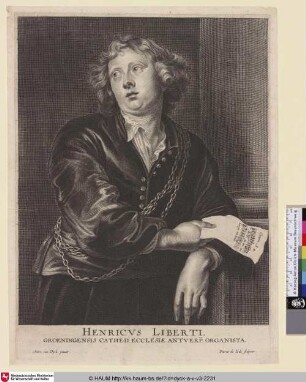 Henricus Liberti [Porträt des Organisten Hendrik Liberti; Hendrik Liberti; Portret van Henricus Liberti]
