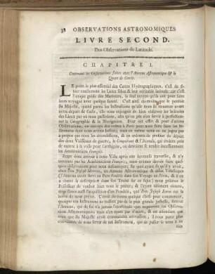 Livre Second. Des Observations de Latitude.