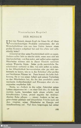 Vierzehntes Kapitel: Der Mensch
