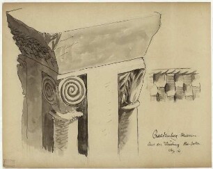 Museum in Quedlinburg, Pfeiler mit eingestellten Säulen