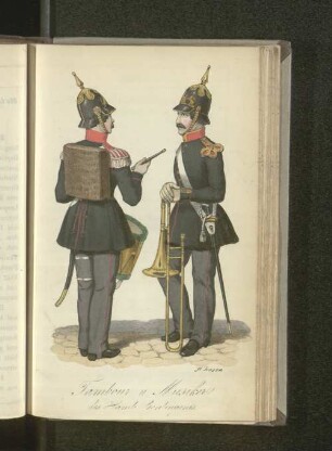 Tambour u. Musiker des Hamb. Contingents.