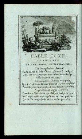 Fable CCXII. Le Vieillard.